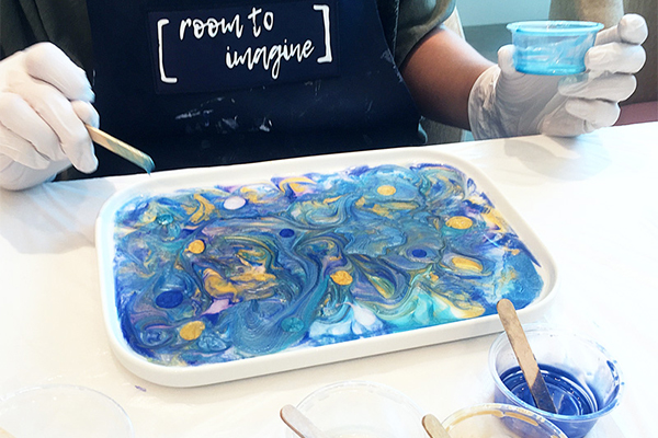 Resin Art Platter Workshop